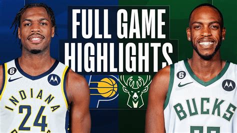 bucks vs pacers full game highlights